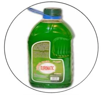 Bidón de detergente Euromatic de color verde